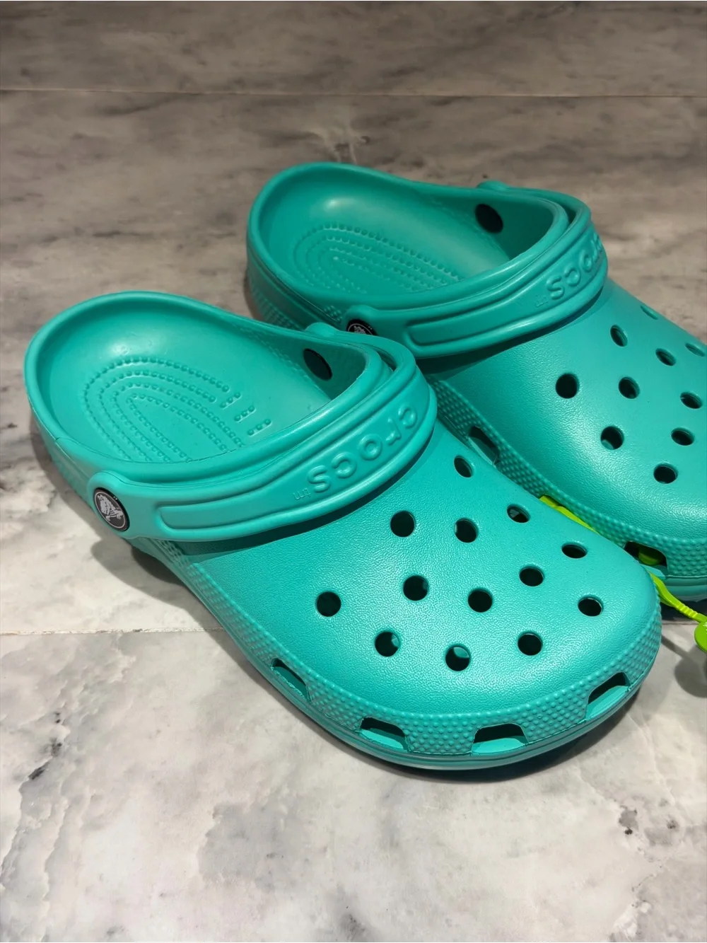 CROCS Kids Teal Slip-On Clog Sandals